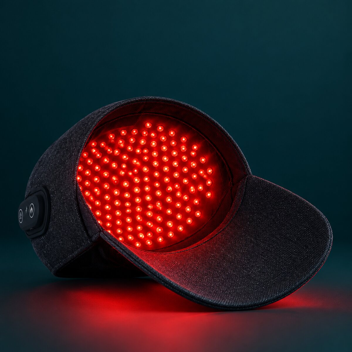 LEDs glowing inside the cap